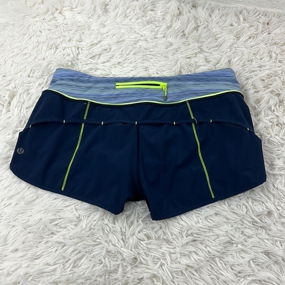 Lululemon Run: Speed Short *4-way Stretch Inkwell / Space Dye Twist Lullaby Ray - Picture 4 of 5